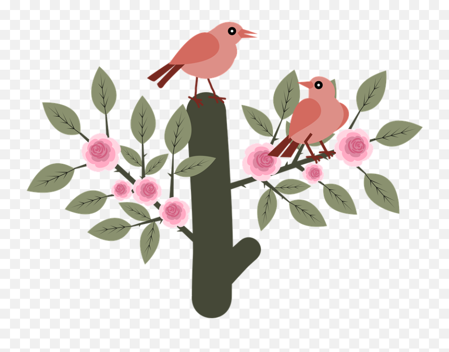 Flores Y Pajaritos Vintage Png - Bird Full Size Png Birds Emoji,Vintage Png