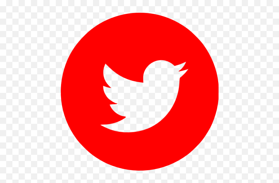 Red Twitter 4 Icon - Free Red Social Icons Black Twitter Icon Jpg Emoji,Red Circle Transparent