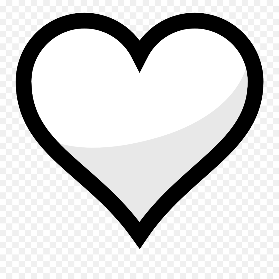 Library Of Black White Heart Vector - Avee Player Heart Png Emoji,Heart Clipart Black And White