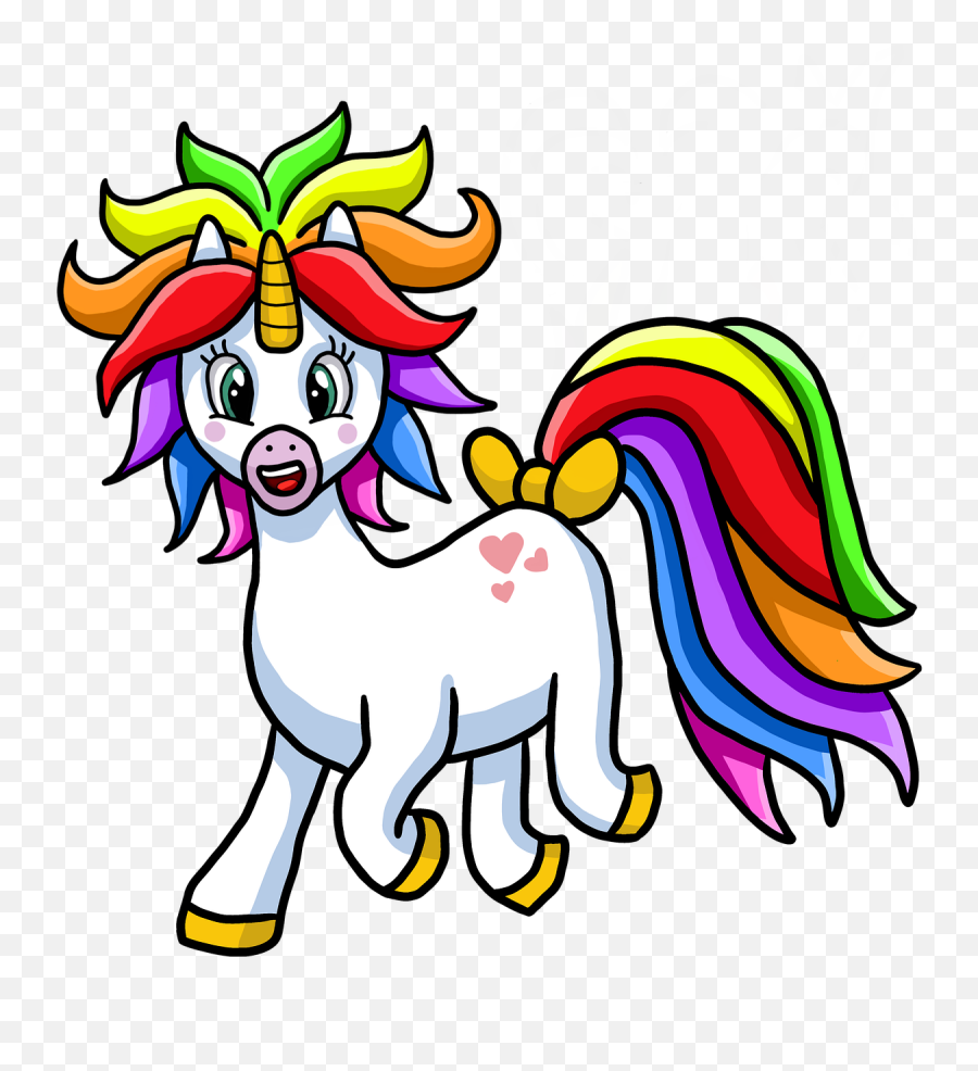 Free Photo Horse Pony Tail Rainbow Unicorn Horn Hair Eyes - Pony With Rainbow Hair Cartoon Emoji,Unicorn Horn Png