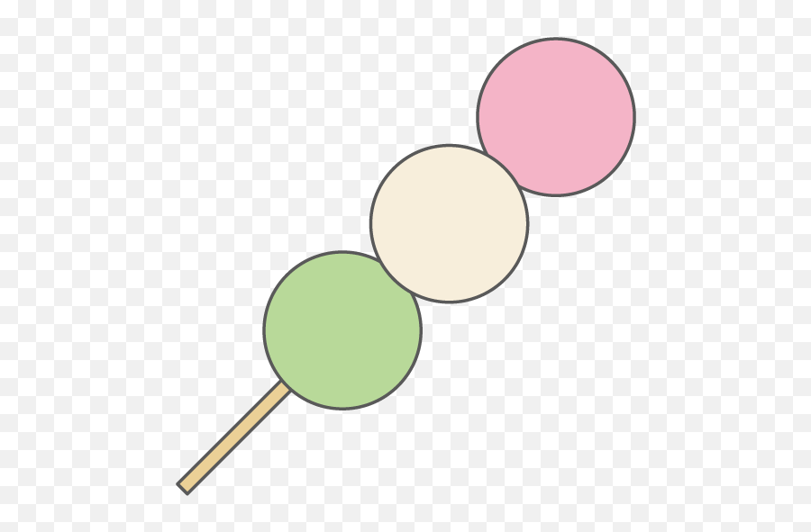 Three Color Dumpling - Dango Clipart Emoji,Dumpling Clipart