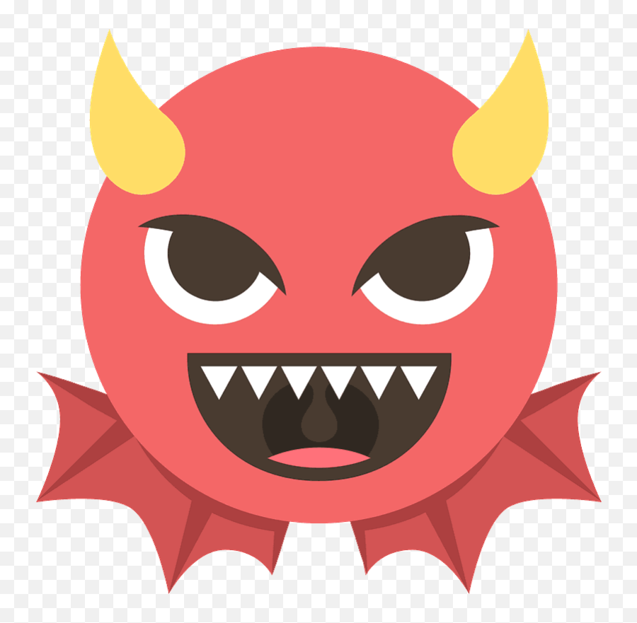 Angry Face With Horns Emoji Clipart - Demon Emoji Discord Imp Emoji,Devil Emoji Png