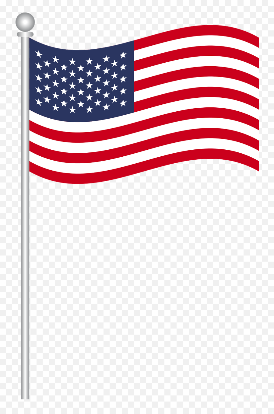 Bandera De Ee Uu Banderas Del - Gráficos Vectoriales Gratis American Flag Clipart Png Emoji,Bandera Usa Png