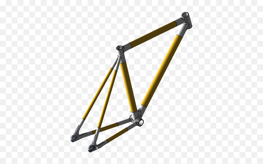 Fixed Gear Bamboo Frame 3d Cad Model Library Grabcad - Bicycle Emoji,Bamboo Frame Png