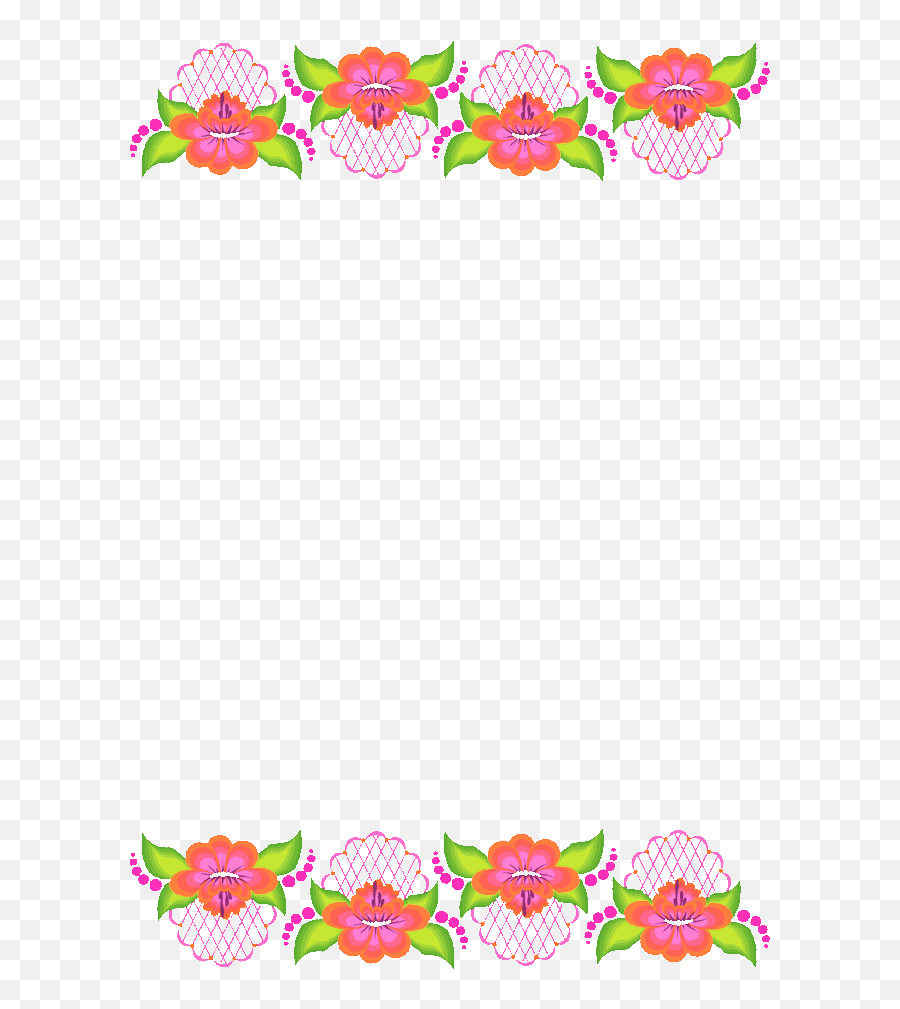Free Flower Borders Free Download Free Clip Art Free Clip - Cute Korean Border Design Emoji,Flower Border Clipart