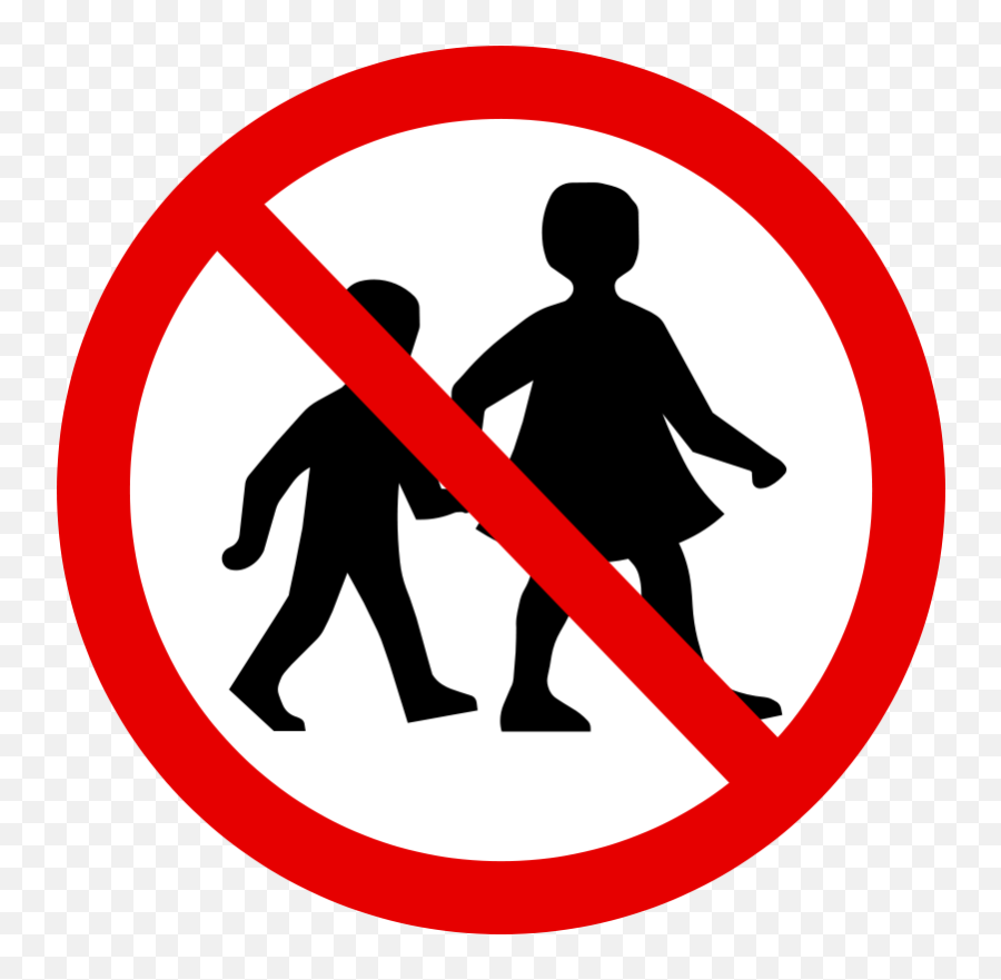 No Children Sign - No Children Sign Png Emoji,No Clipart