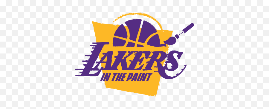 In The Paint Los Angeles Lakers Emoji,La Lakers Logo Png