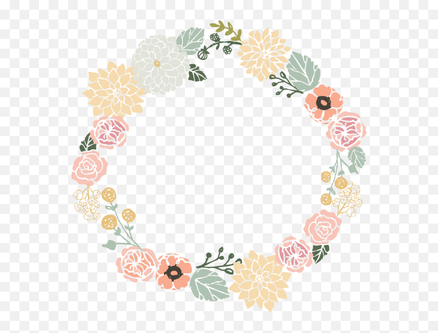 Modern Floral Logo Free Transparent Clipart - Floral Logo Flower Vector Frame Png Emoji,Garland Png