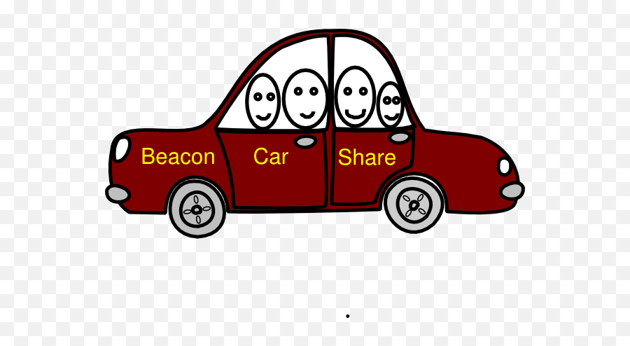 Beacon Car Share Clip Art At Clker - Cartoon Car Side Png Emoji,Sharing Clipart