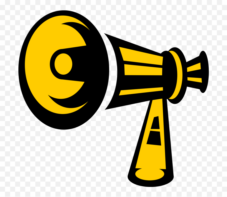 Download Megaphone Bullhorn Amplifies Voice - Megaphone Png Mega Phone Vector Yellow Emoji,Megaphone Png