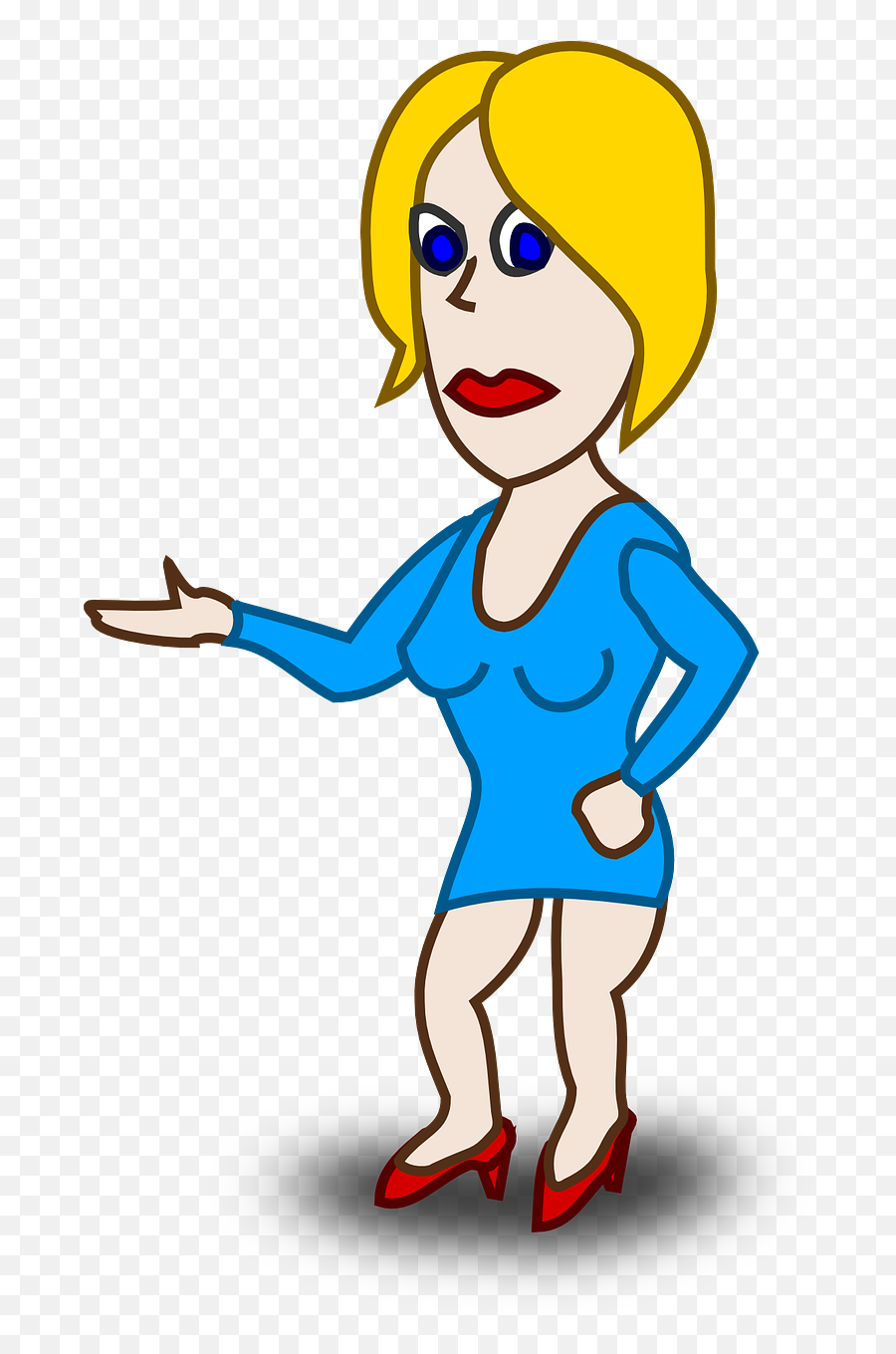 Lady Woman Mom Standing Blonde Png Picpng - People Cartoon Character Png Transparents Emoji,Mom Png