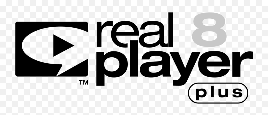 Realplayer Plus Logo Black And White - Real Player Emoji,Plus Logo