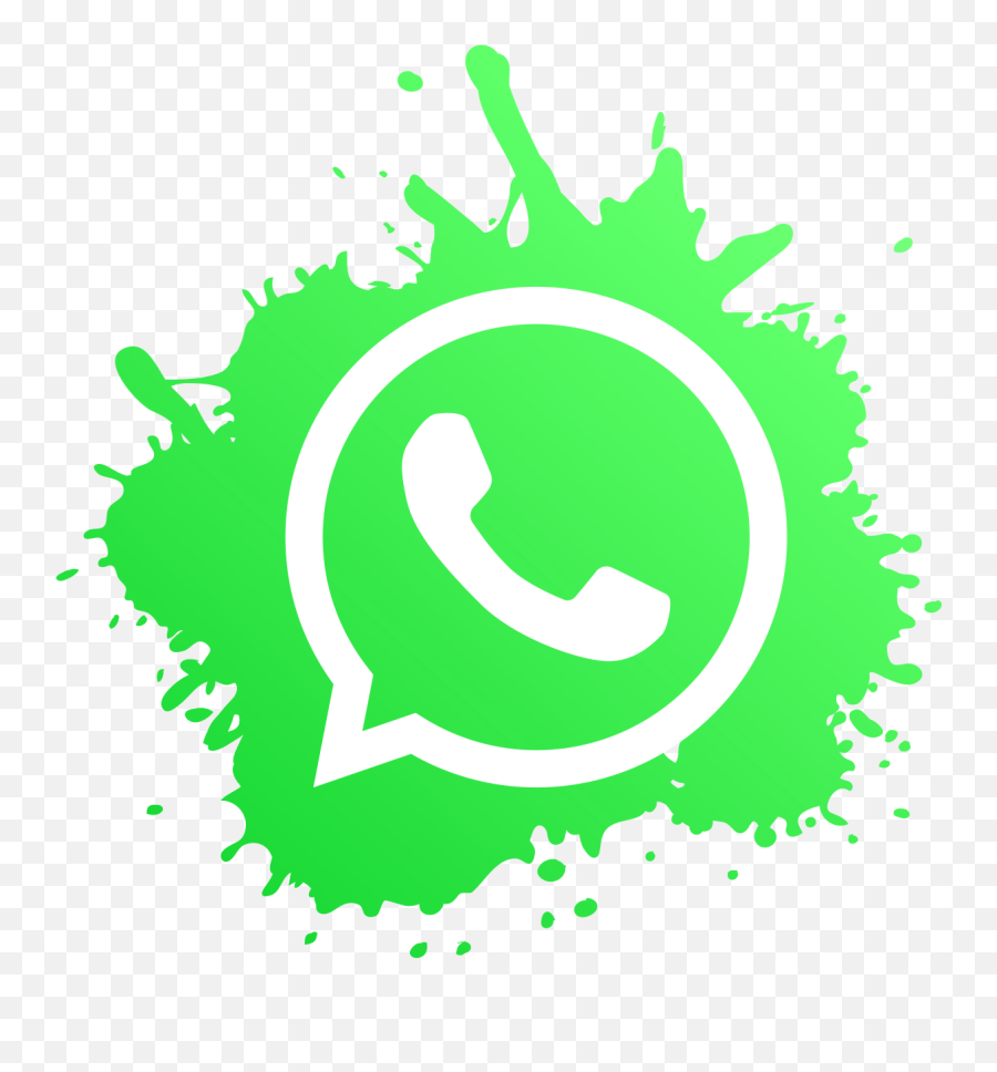 Splash Whatsapp Icon Png Image Free - Transparent Icon Fb Logo Png Emoji,Whatsapp Logo