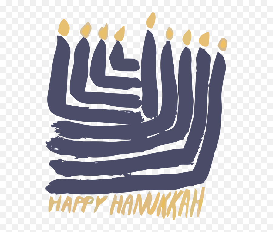 Download Hanukkah Hand Finger Line For Happy Celebration - Candle Holder Emoji,Hanukka Clipart