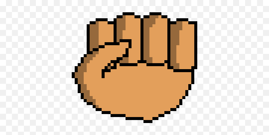 Fist Pixel Art Maker - Fist Pixel Art Png Emoji,Fist Transparent