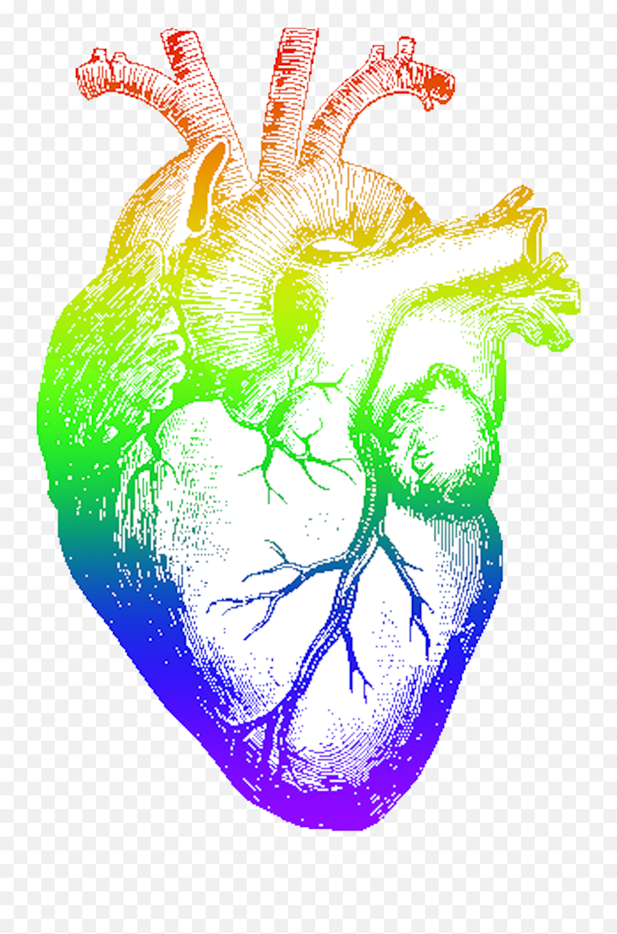 My Redbubble M - Drawing Of A Heart Emoji,Rainbow Heart Png