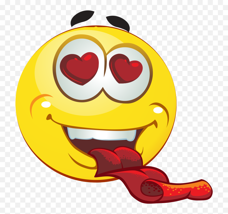 Tongue Out In Love Emoji Decal - Love Emoji Tongue,Love Emoji Png