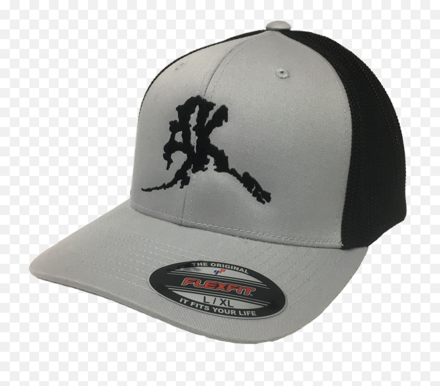 Ak Letter Big Logo - Flex Fit Mesh Back Hats U2013 Alaska For Baseball Emoji,Fits Logo