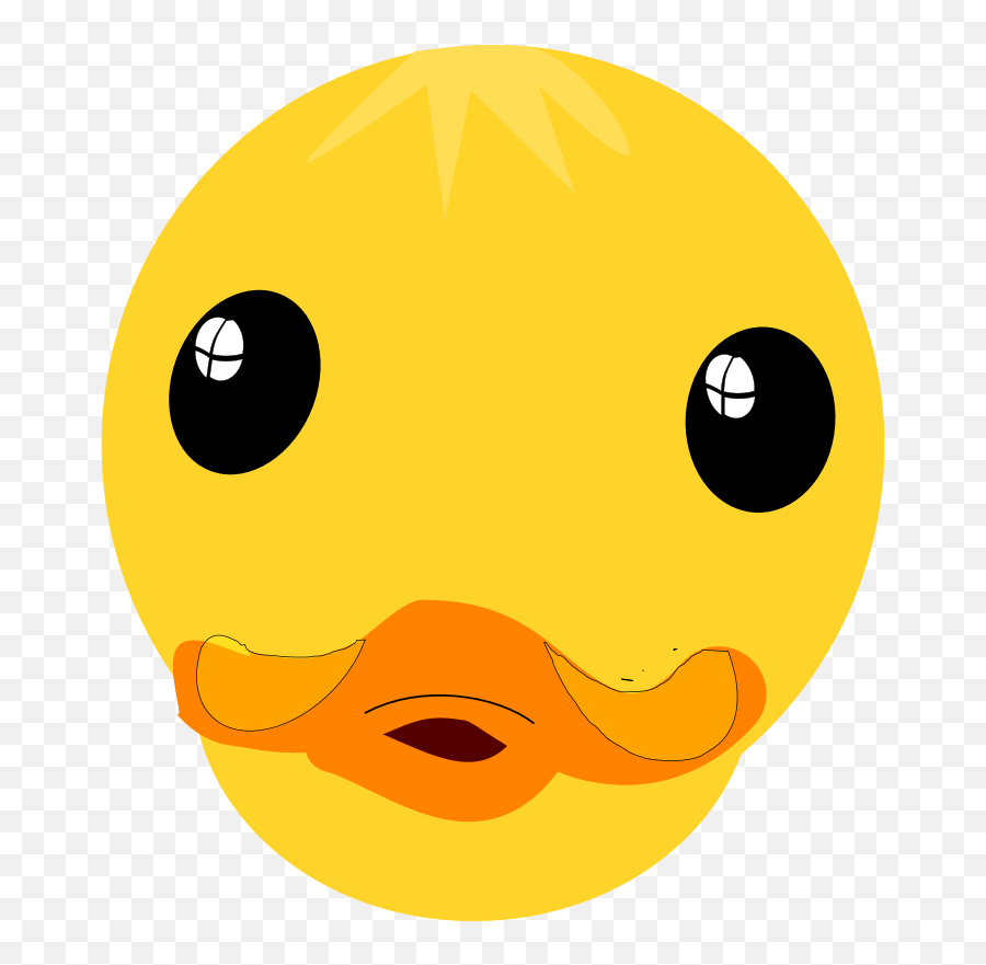 Cartoon Duck Face Clipart - Clipart Duck Face Emoji,Face Clipart