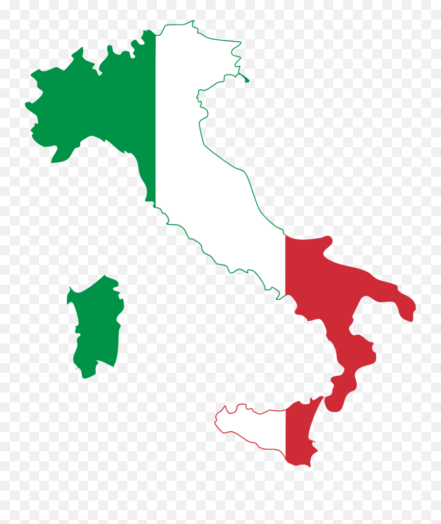 Flag Map Of Italy Emoji,Italy Flag Png