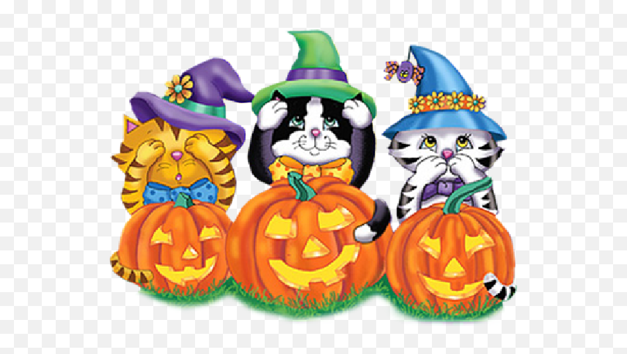 Cute Halloween Holidays Searching Holidays Events Emoji,Halloween Cat Clipart