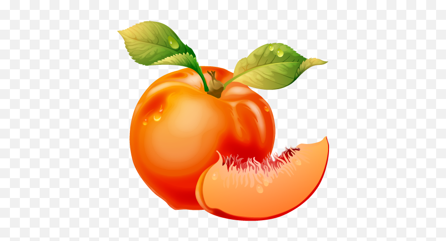 Peach Png Clipart - Peach Clipart Emoji,Peach Clipart