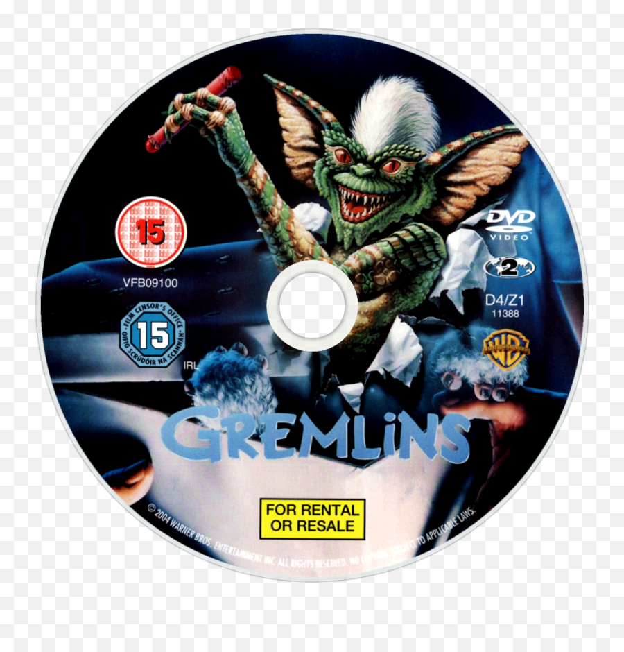 Download Gremlins Dvd Disc Image - Gremlins Movie Poster Emoji,Dvd Video Logo Png