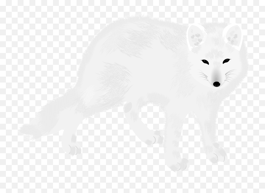 Snow Arctic Fox Png Transparent Png Mart - Arctic Fox Emoji,Snow Transparent