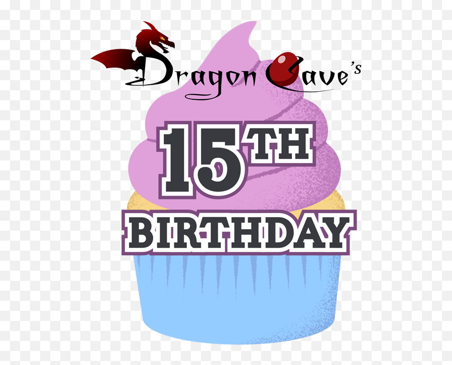 2021 - 0521 Dragon Caveu0027s 15th Birthday News Dragon Emoji,Birthday Cupcake Png