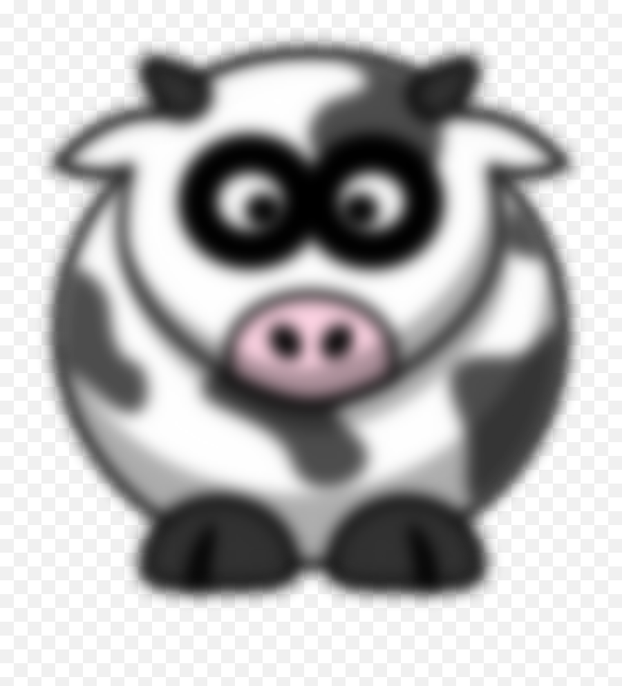 Blurry Cow Svg Vector Blurry Cow Clip Art - Svg Clipart Emoji,Blurry Png