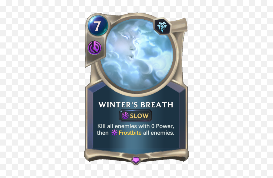 Winteru0027s Breath Legends Of Runeterra Card Runeterrafire Emoji,Breath Png