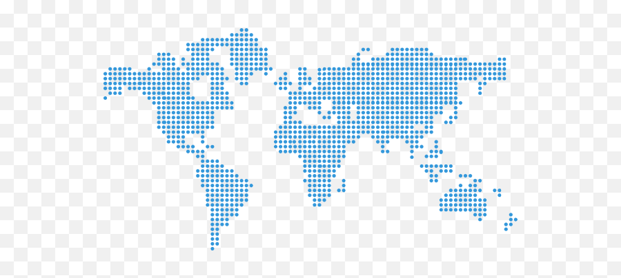 Dotted World Map Png - World Map Vector Png Dotted Full Emoji,World Map Vector Png