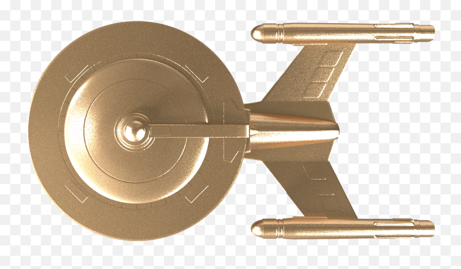 3d Printed Bronze Star Trek U2014 Concept Realizations Emoji,Star Trek Png