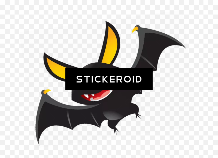 Bat - Cartoon Bat Clipart Full Size Clipart 2113154 Cartoon Bat Emoji,Bat Clipart