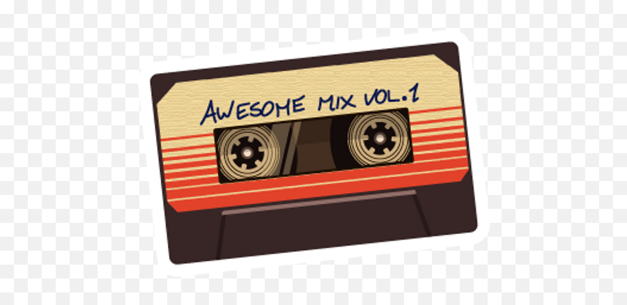 Galaxy Awesome Mix Vol 1 Sticker - Guardians Fo The Galaxy Awesome Mix Emoji,Galaxy Clipart