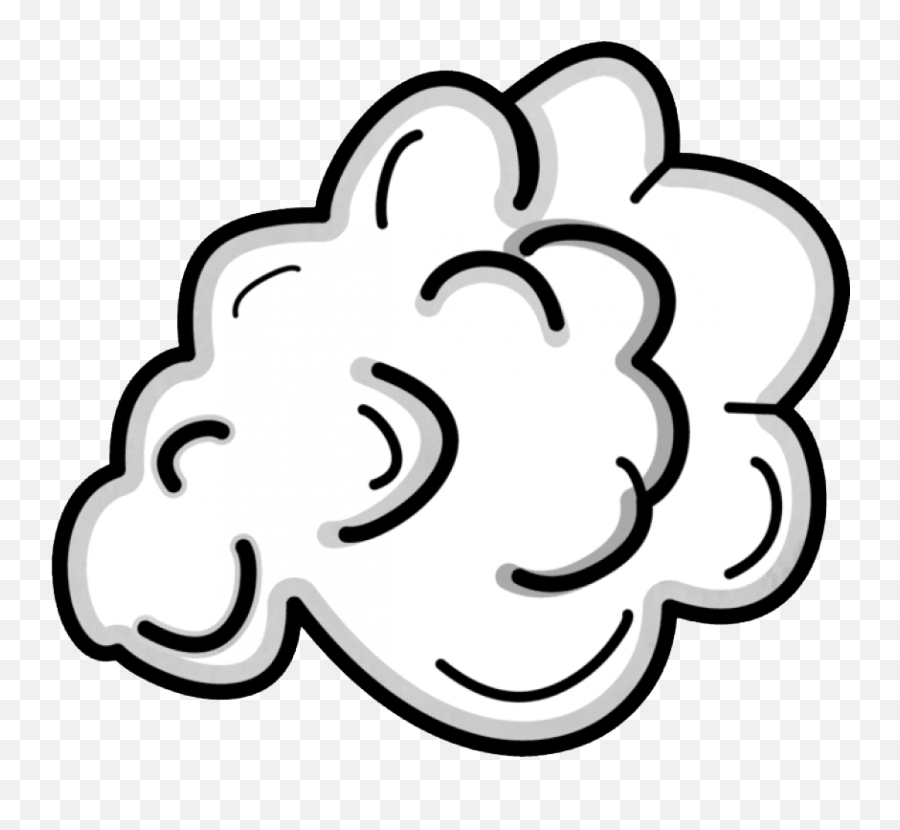 Cartoon Smoke Cloud Png - Clipart Smoke Cloud Png Emoji,Cloudy Clipart