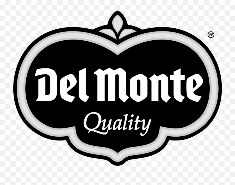 Del Monte Logo Black And White - Del Monte Black White Logo Emoji,White Logo