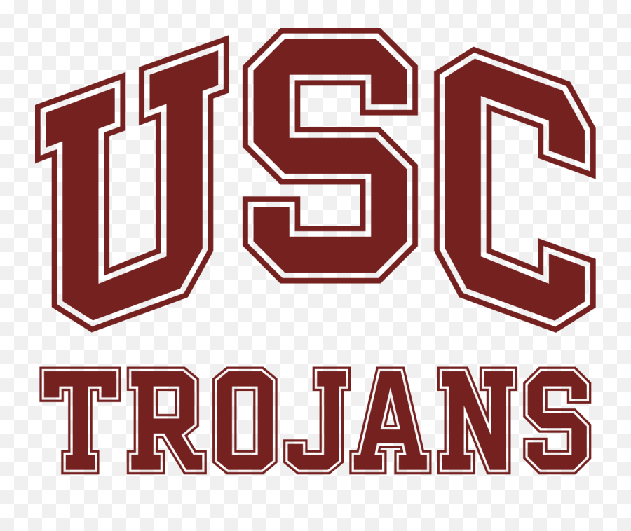 Usc Trojans Text Logo - Usc Trojans Logo Text Emoji,Usc Logo