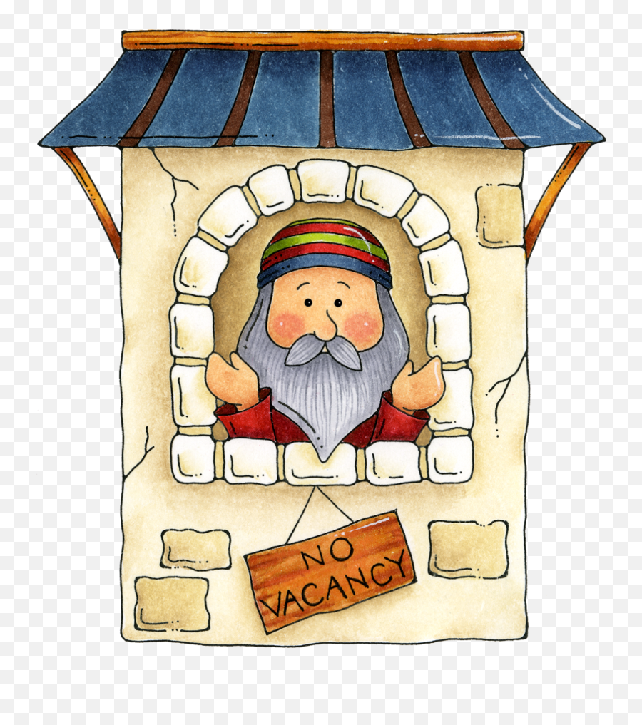 Christmas Manger - Innkeeper Clipart Emoji,Nativity Clipart