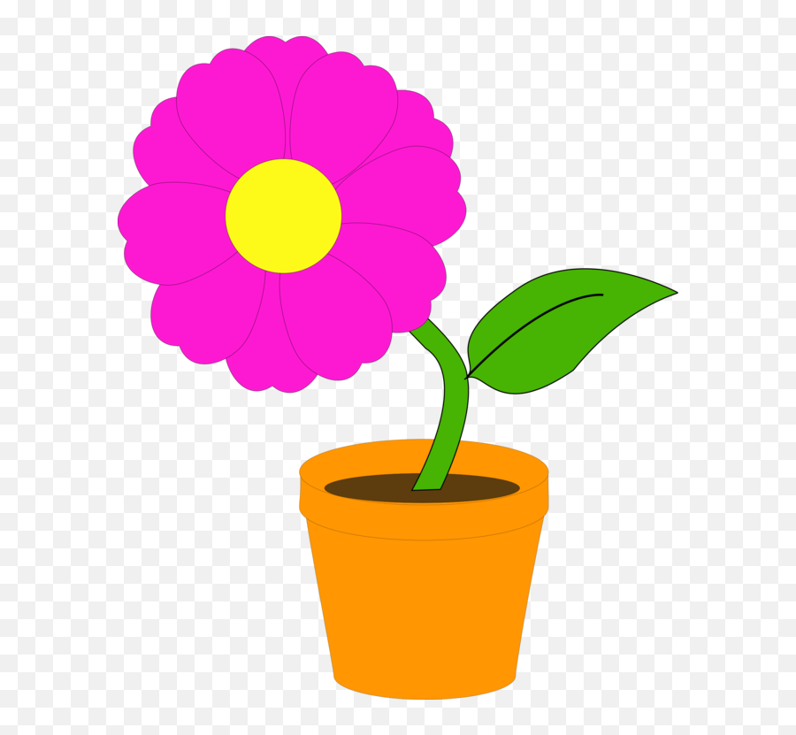 Flowering Pot Plants Flowerpot Houseplant - Flower In A Pot Flower Pot Clipart Emoji,Potted Plant Png