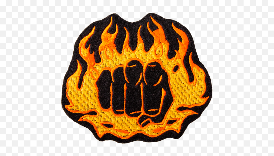 1541 Fire Fist Patch - Fire Fist Patch Emoji,Fist Transparent