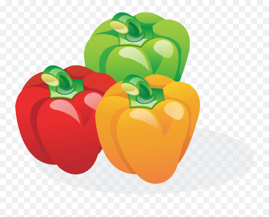 Heart Bell Pepper Apple Png Clipart - Bell Pepper Clip Art Emoji,Pepper Png