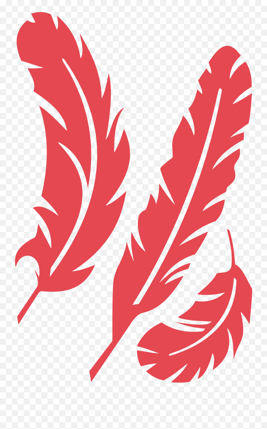 Feather Clipart Transparent Png Image - Clip Art Red Feathers Emoji,Feather Clipart