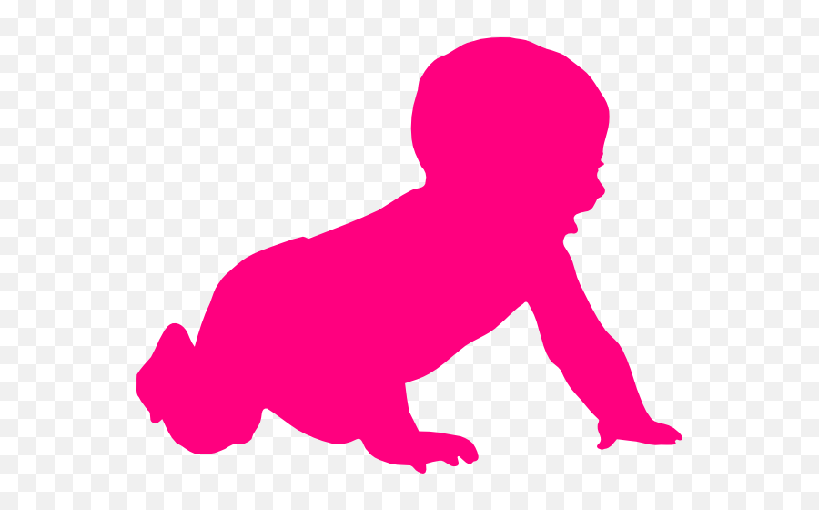 Baby Silhouette Clip Art At Clker - Silhouette Child Clip Art Emoji,Baby Silhouette Png