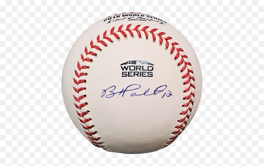 Brock Holt Autographed Boston Red Sox 2018 World Series Logo Baseball Emoji,World Series 2018 Logo