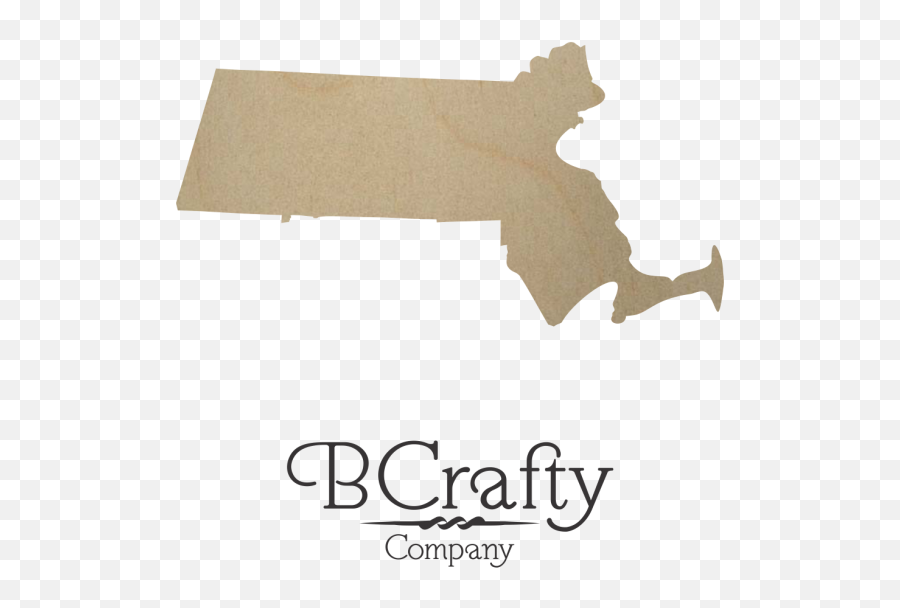 Wooden Massachusetts State Shape Cutout - Massachusetts Hd Emoji,Massachusetts Png