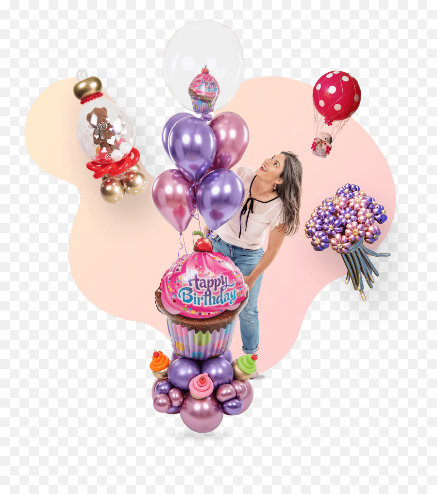 Custom Balloons Arrangements - Art Balloon Emoji,Custom Logo Balloons