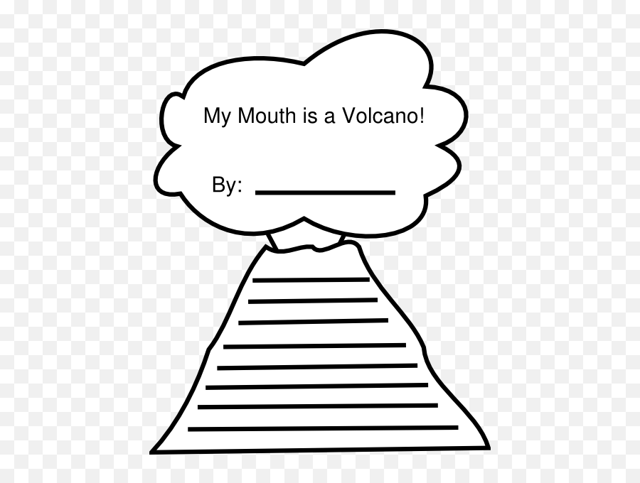 Volcano Clip Art At Clkercom - Vector Clip Art Online Emoji,Clipart Volcanoes