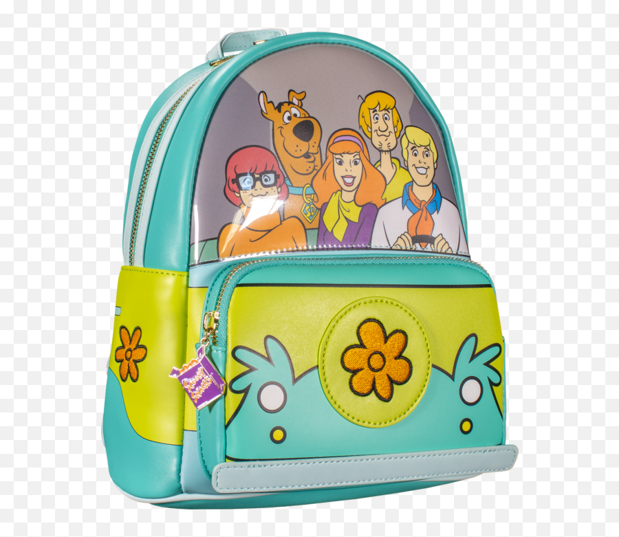 Scooby Doo - Mystery Machine 11u201d Faux Leather Mini Backpack Emoji,Mystery Machine Png