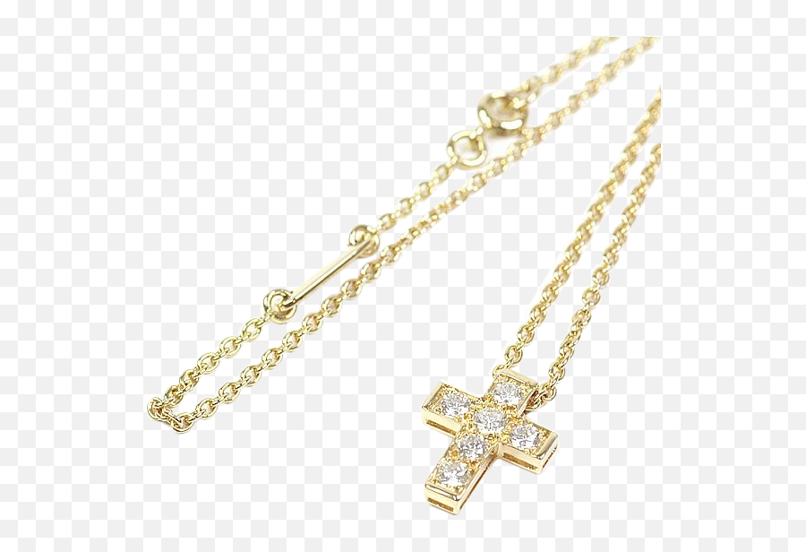 Preowned Authentic Van Cleef U0026 Arpels Diamond Cross Necklace Emoji,Cross Necklace Png